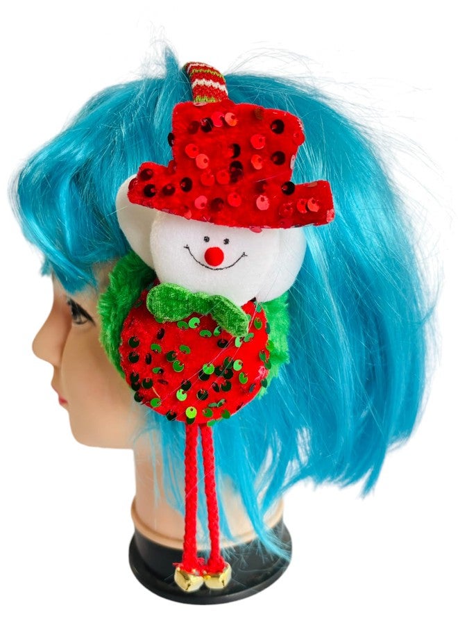 PartyToko Christmas Headband Snowman Elk Hairband Ear Warmer Ear Muff for Christmas Headwear Merry Christmas Party Decoration New Year Gift Present 1pcs - Image 4